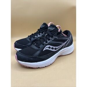 Soucony Cohesion Sneakers Women's Size 8 Black Lace Up Very Clean